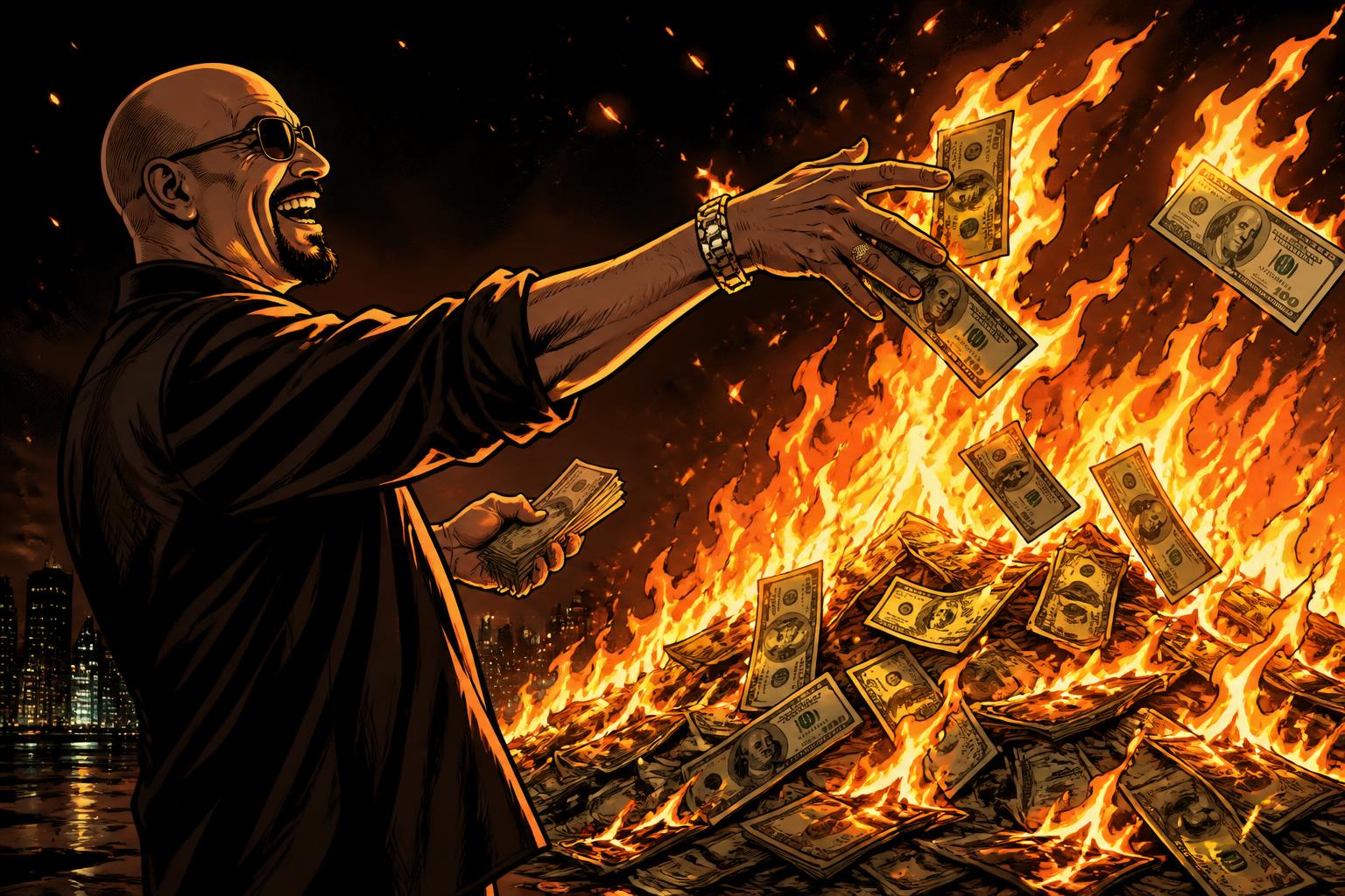The Top G burns 300 million on live stream